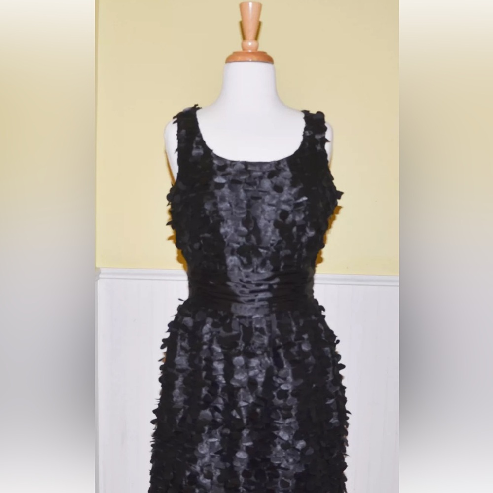 Samuel Dong black petal dress